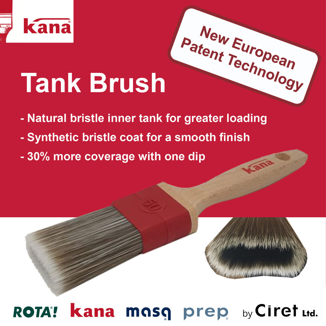 The Kana Tank Brush Receives European Patent Ciret Paint Tool Manufacturer Supplier Storch 